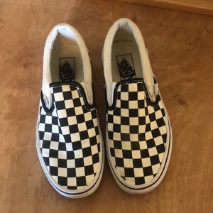 Black and white checkered vans